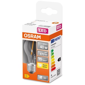 Светодиодная лампа SMALL BALL E27 4Вт = 40Вт 2700К OSRAM