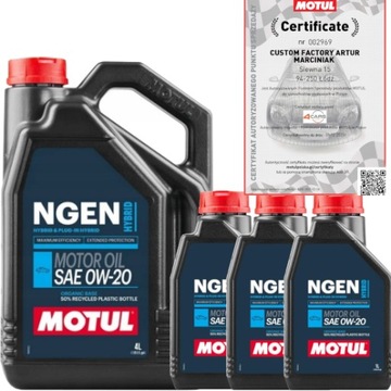 MOTUL NGEN HYBRID 0W20 OLEJ DO HYBRYD TOYOTA HONDA 7L