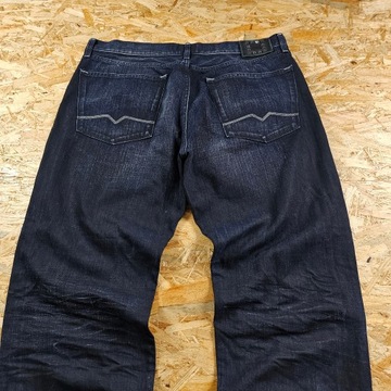 Spodnie Jeansowe HUGO BOSS ORANGE Proste Granatowe Dżins Jeans 40x32