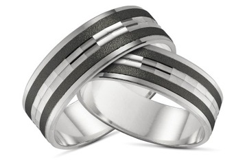 Obrączka srebrna próba 925+GRAWER 6 mm OB25 ŚLUB