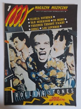 Magazyn muzyczny 1 / 1990 okładka i rozkładówka ROLLING STONES