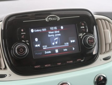 Fiat 500 II Seria 4 1.2 69KM 2018 Fiat 500 1.2, Salon Polska, Serwis ASO, Klima, zdjęcie 12