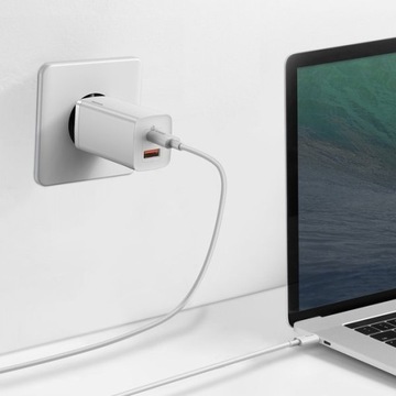 Baseus GaN2 USB-A, настенное зарядное устройство USB-C PD, контроль качества, блок питания, куб 65 Вт