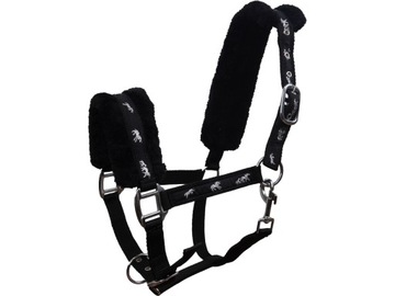 Мягкий недоуздок на меху DS Flaffy Black Full