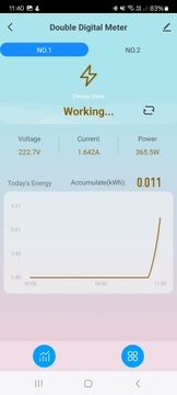 СЧЕТЧИК ЭНЕРГОПОТРЕБЛЕНИЯ WIFI TUYA СЧЕТЧИК НАПРЯЖЕНИЯ 2 ТРАНСФОРМАТОРА 80А ПЕТЛЯ