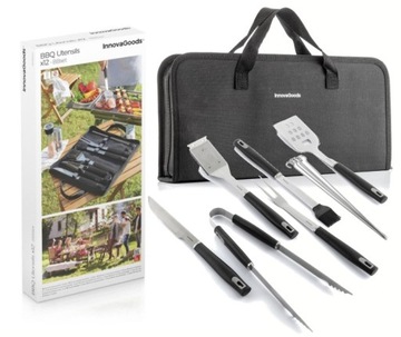 Zestaw przyborów do grilla BBQ w etui 12części