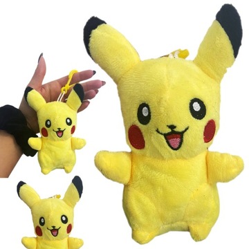 POKEMON PIKACHU PLUSZOWA MASKOTKA + ZAWIESZKA 18cm, IDEALNY PREZENT