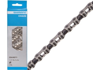 Łańcuch SHIMANO CN-HG71 6,7,8 rzędowy 116 + PIN BOX