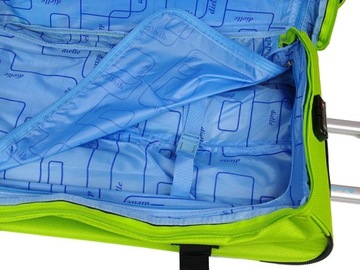 Итальянская дорожная сумка Dielle на 2-х колесах, средний размер, 70 см, зеленая