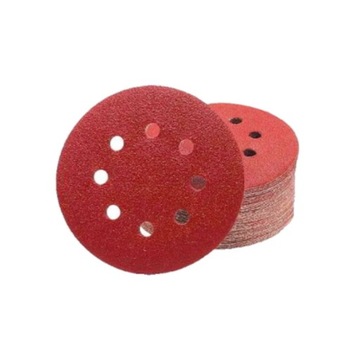 PAPIER ŚCIERNY NA RZEP Z OTWORAMI 125mm P40 50SZT