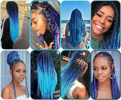 Синтетические косы для наращивания OMBRE BRAIDS BLACK BLUE C44