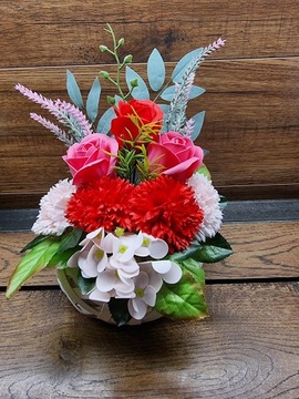 Мыло цветы букет розы гортензия для ЖЕНСКОГО ПОДАРОЧНОГО ТОППЕРА НА ДЕНЬ МАТЕРИ