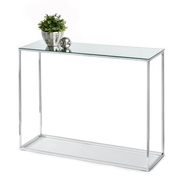 LUSTRZANA KONSOLA DO SALONU W STYLU GLAMOUR BALI CHROM POŁYSK BALT LUSTRO