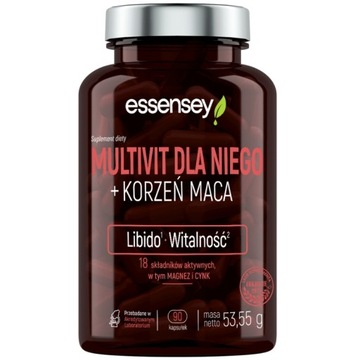 Essensey Multivit dla Niego + Korzeń Maca 90 kaps.