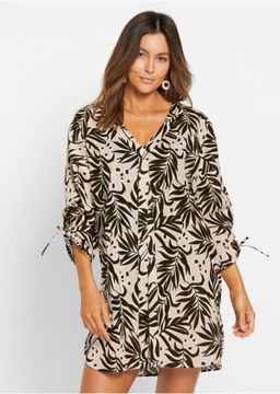 ПЛАТЬЕ-РУБАШКА 40 WW С УЗОРОМ