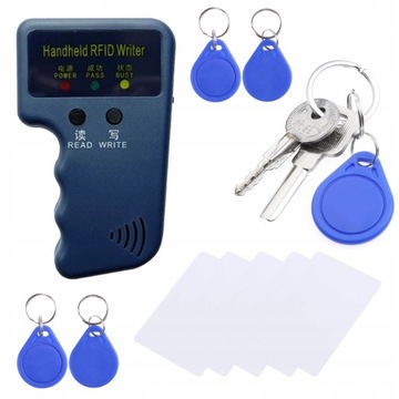 KOPIARKA PROGRAMATOR CZYTNIK KLONER RFID 125KHZ + 1 KARTA 5 BRELOKÓW EM4305