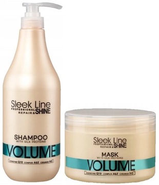 Stapiz Sleek line szampon VOLUME 1L + maska volume