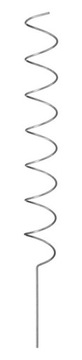 METALOWA PODPORA SPIRALNA DO ROŚLIN KWIATÓW TRWAŁA 100 CM - CZARNY