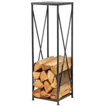 STOJAK NA DREWNO OPAŁOWE STYLOWY SOLIDNY 34x111x34