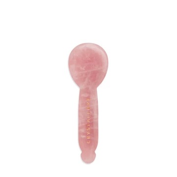 CRYSTALLOVE Masażer gua sha pod oczy z kwarcu różowego