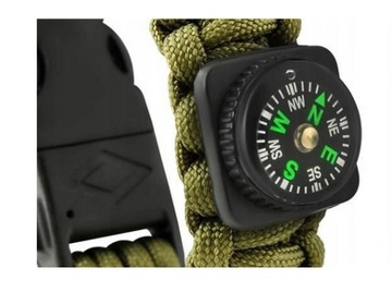 БРАСЛЕТ «КОМПАС ВЫЖИВАНИЯ» PARACORD FIRST WHISTLE 5IN1