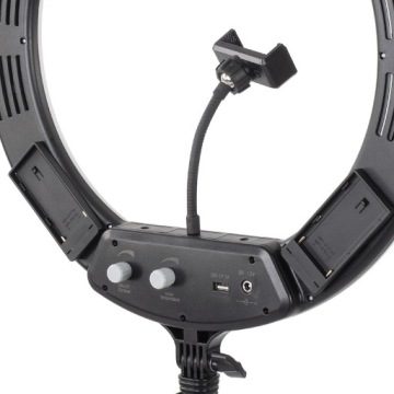 СВЕТОДИОДНАЯ КОЛЬЦЕВАЯ ЛАМПА 60ВТ + ДЕРЖАТЕЛЬ ДЛЯ ТЕЛЕФОНА ШТАТИВ ДЛЯ СЕЛФИ