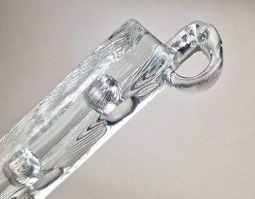 СТЕКЛЯННЫЙ ПОДСВЕЧНИК НА 4 СВЕЧИ / Pukeberg Sweden Glass bowl Candle Holder