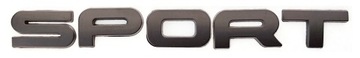 Emblemat logo znaczek SPORT 160,5x19 czarny mat