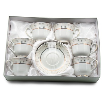 КОФЕЙНЫЙ НАБОР КОФЕЙНЫЙ СЕРВИС ЧАШКА 250МЛ НАБОР 6+6 ЧАШЕК TR-23102