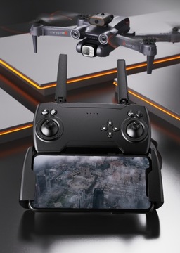 DRON P12 DWIE KAMERY PRZEDNIA STEROWANA PADEM UNIKANIE PRZESZKÓD WIFI 3xAKU