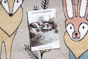 DYWAN DZIECIĘCY FUN 120x170cm ZWIERZĄTKA beż #O601