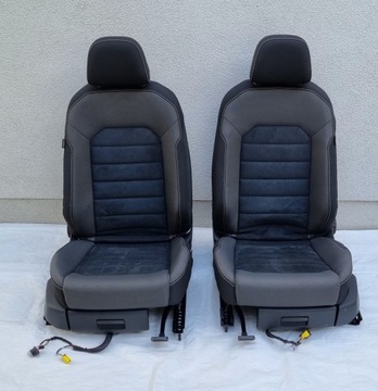 KPL FOTELE KANAPA ALCANTARA VW GOLF VII 7 MK7 5D Podgrzewane
