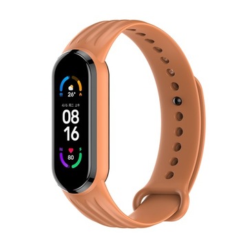 OPASKA SPORTOWA W PASY DO MI BAND 5/6/7 - ORANGE