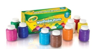 Farby Plakatowe Zmywalne Crayola 10 szt. x 59 ml