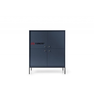 Komoda granatowa na nóżkach MONO MK104