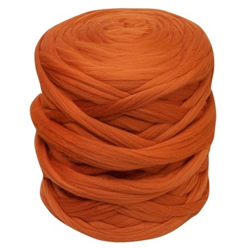 Wełna czesankowa na koc * DYNIOWY * 500g