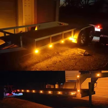 НАБОР 10x ОРАНЖЕВЫХ ГАБАРИТНЫХ ФОНАРЕЙ 9 СВЕТОДИОДНЫХ ГАБАРИТНЫХ ФОНАРОВ 12В 24В