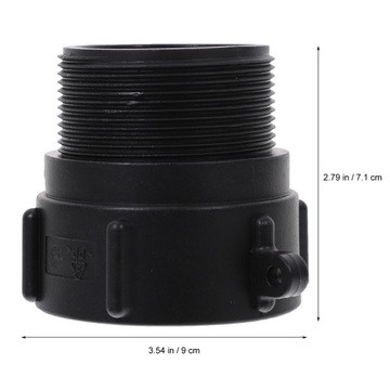 ADAPTER TOTE IBC S60X6MM CALOWEGO ŚRUBOWANIA NPT BEZPIECZNY POKARMÓW