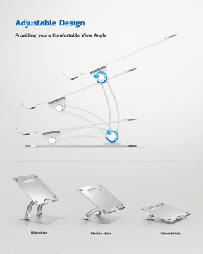 РЕГУЛИРУЕМАЯ ПОДСТАВКА ДЛЯ НОУТБУКА 17 ДЮЙМОВ, 20 КГ