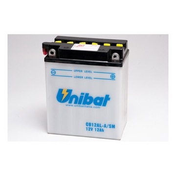 Akumulator Unibat CB12AL-A, YB12AL-A, EB12AL-A, 12Ah 165A