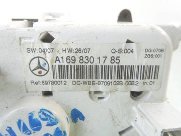 MERCEDES TŘÍDA A W169 PANEL VENTILACE A1698301785