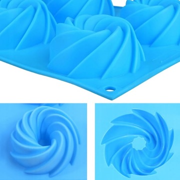 ФОРМА ДЛЯ МАФФИНОВ СИЛИКОНОВАЯ МОЛ ВЫПЕЧКА ПАСХА ПРАЗДНИКИ 6x