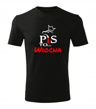 T-shirt koszulka ANTY PIS PiS to wiocha Kaczor