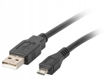 Kabel USB - microUSB typ B Lanberg 1 m
