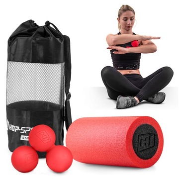 НАБОР РОЛИК + ШАР + ДВОЙНОЙ МАССАЖНЫЙ ШАРИК HS