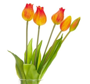TULIPANY GUMOWE SILIKON BUKIET TULIPANÓW JAK ŻYWY