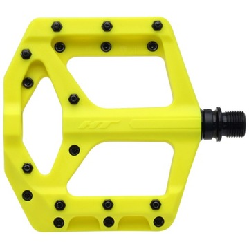 Pedały Rowerowe Platformowe HT PA32A - Neon Yellow # Dirt Pump Track MTB