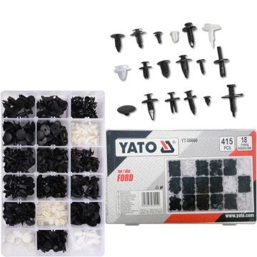 НАБОР КРЫШЕК ДЛЯ АВТОМОБИЛЕЙ YATO FORD 415 шт.