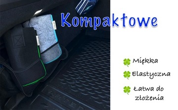 Torba na zakupy Shopper ekologiczna filcowa - szara/antracytowa lamówka