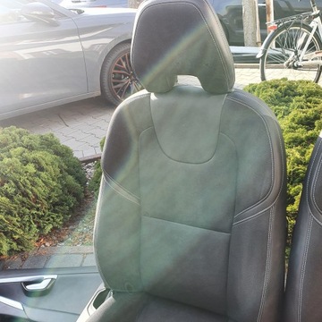 VOLVO V40 II СИДЕНЬЯ СИДЕНЬЯ ДВЕРИ ОБИВКА БЕКОНОВЫЙ ВЕЛОР ISOFIX